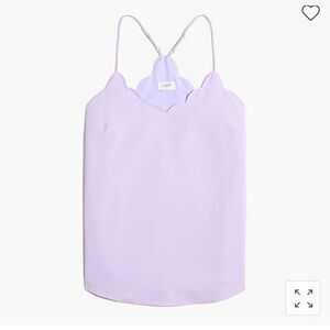 J. Crew Factory Scalloped cami top Item G3367*